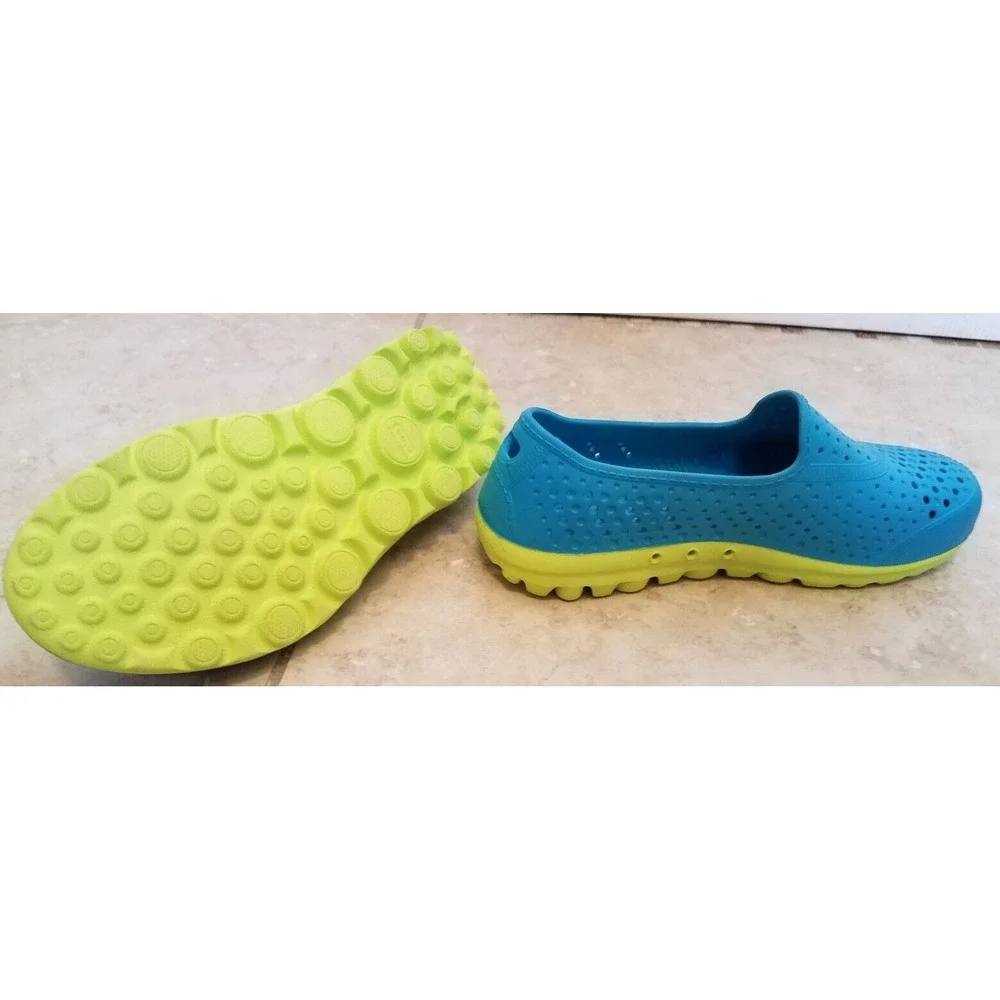 Skechers H2Go Slip-on Water Shoes Kids size Y2 Blue Green Boys Girls‎